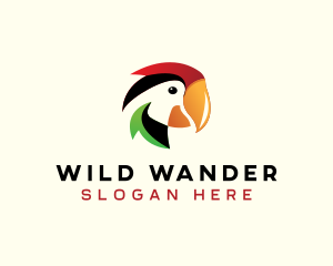 Parrot Wildlife Bird logo design