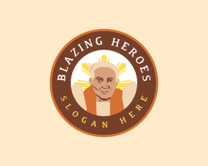 Filipina Woman Hero  logo design