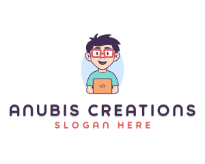 Genius Nerd Tech Programmer  logo design