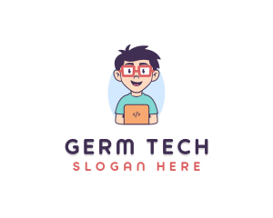 Genius Nerd Tech Programmer  logo design