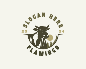 Agriculture - Cow Farm Livestock logo design