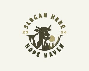 Husbandry - Cow Farm Livestock logo design