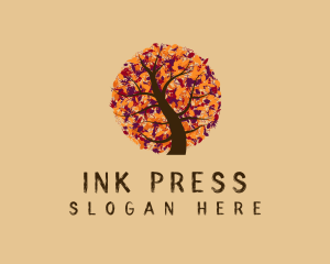 Restaurant - Season Fall Tree logo design