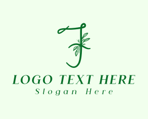 Herbal - Natural Elegant Letter F logo design