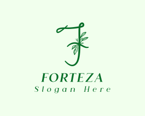 Natural Elegant Letter F logo design