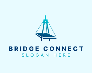 Bridge - Blue Compass Bridge logo design