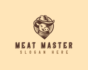 Pig Pork Ranch logo design