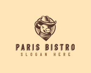 Pig Pork Ranch logo design