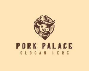 Pig Pork Ranch logo design