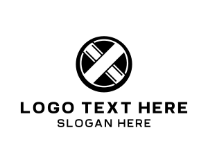 Blade - Modern Emblem Cross logo design