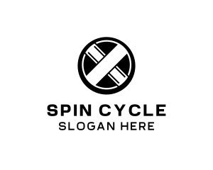 Spin - Modern Emblem Cross logo design