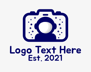 Photo Editor - Astronaut Digital Camera logo design
