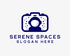 Astronaut Digital Camera  logo design