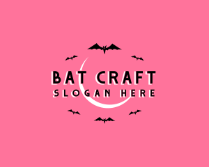 Halloween Bat Bird logo design