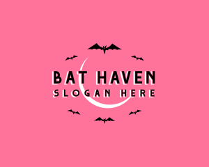 Bat - Halloween Bat Bird logo design