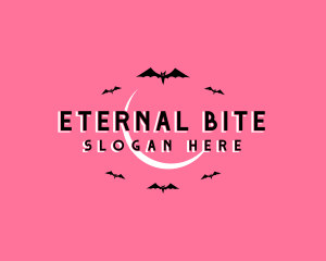 Vampire - Halloween Bat Bird logo design