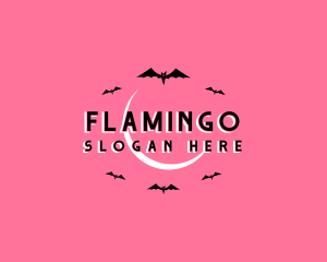 Horror - Halloween Bat Bird logo design