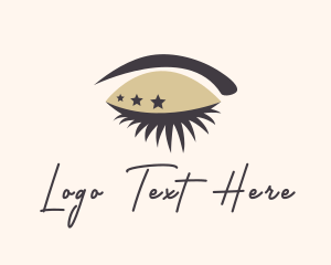 Eyebrow - Star Lady Eyelash logo design