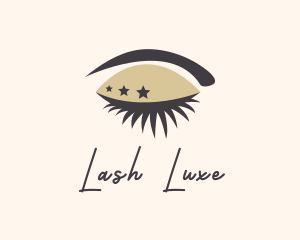 Star Lady Eyelash logo design