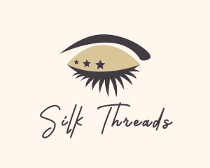 Star Lady Eyelash logo design