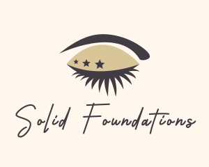Cosmetic Surgery - Star Lady Eyelash logo design
