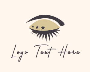 Girl - Star Lady Eyelash logo design