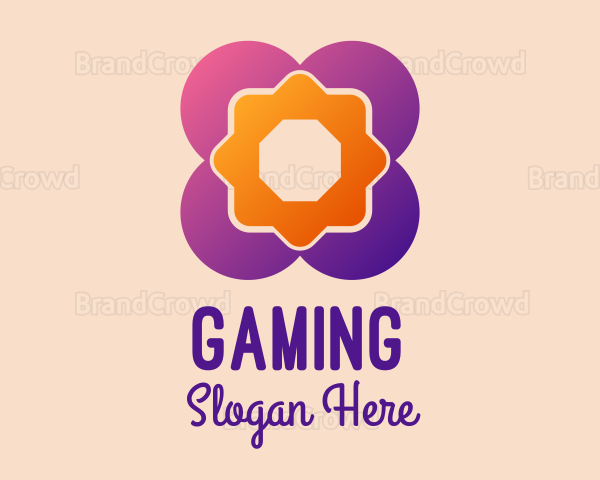 Geometric Flower Tile Logo