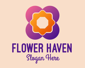 Geometric Flower Tile  logo design