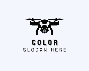 Rotorcraft - CCTV Drone Camera logo design
