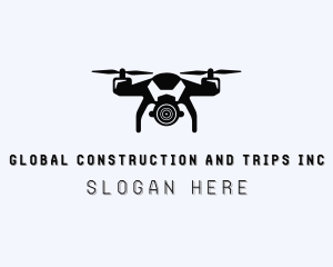 Rotorcraft - CCTV Drone Camera logo design