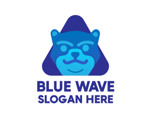 Blue Pet Dog logo design