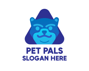 Blue Pet Dog logo design