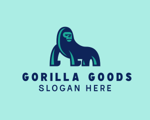 Wild Jungle Gorilla  logo design