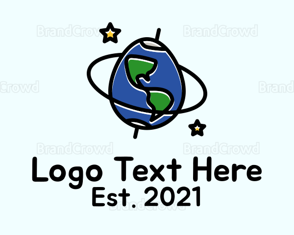 Planet Earth Egg Logo