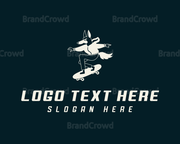 Wolf Skateboard Streetwear Logo