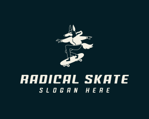 Skateboard - Wolf Skateboard Streetwear logo design