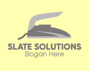 Grey Flat Iron logo design