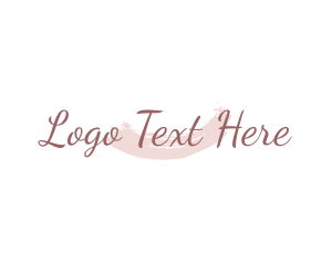 Cosmetics - Sophisticated Feminine Watercolor logo design