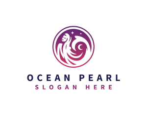 Mermaid Moon Resort logo design
