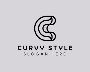 Curvy - Lifestyle Brand Letter C logo design