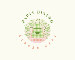 Herbal Kitchen Apron logo design