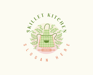 Herbal Kitchen Apron logo design