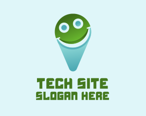 Site - Smile Location Pin logo design