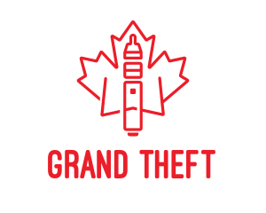 Canada - Maple Leaf Vape logo design