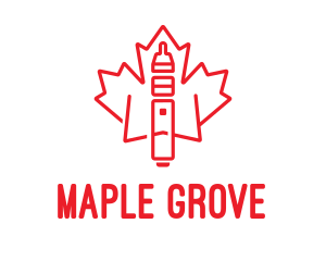 Maple Leaf Vape logo design