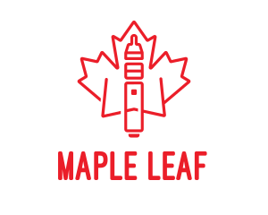 Toronto - Maple Leaf Vape logo design