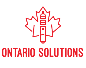 Ontario - Maple Leaf Vape logo design