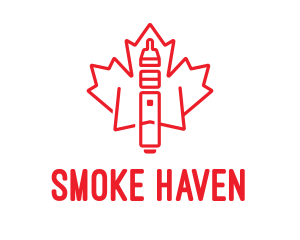 Maple Leaf Vape logo design