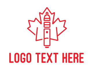 Maple Leaf Vape logo design