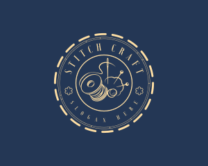 Thimble - Crafting Needle Thread logo design